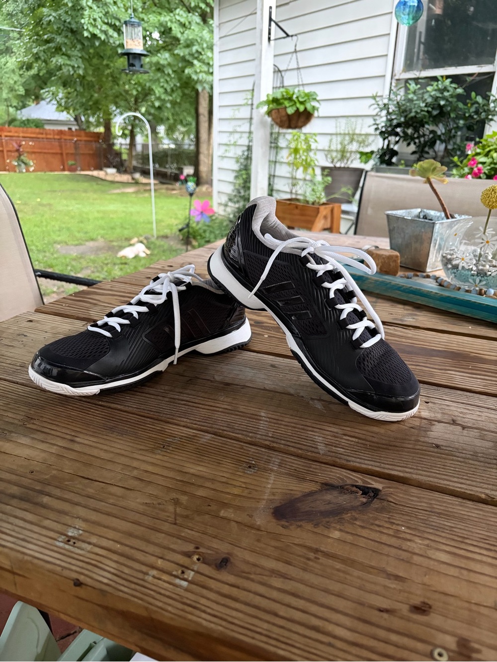 Adidas by Stella McCartney Women’s EU 39 8.5 US Black White Tennis Court Sneaker
